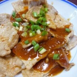 エバラ　キムチ鍋の素で、豚肉のキムチ焼き